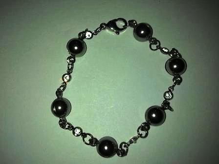 Pulseira Em Aço Com Esferas - Cod. 0005