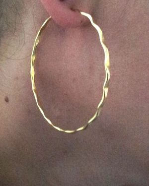 Argola Folheada Ref. 3052
