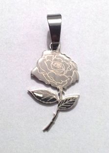 Pingente em Aço Flor do Amor Ref.3558